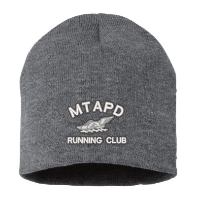 MTAPD Running Club Embroidered Beanie - 8" Knit Beanie Thumbnail